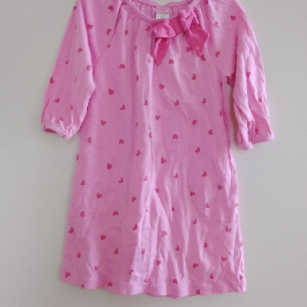 Gymboree Pink Dress with pink hearts   6